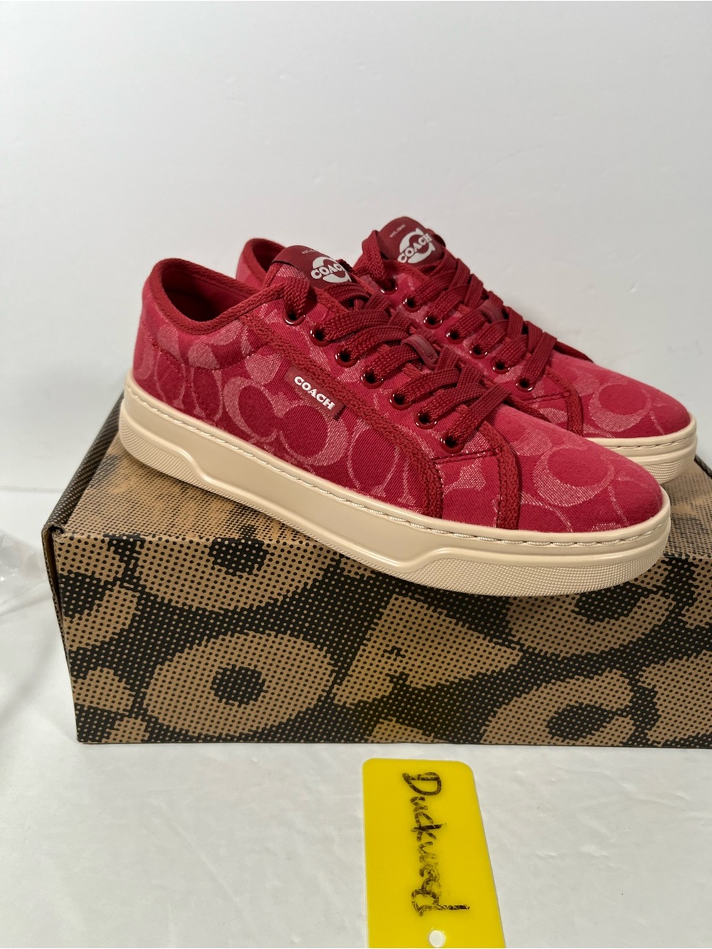 Coach Canvas Sneaker In Signature Denim size 5.5 NWT